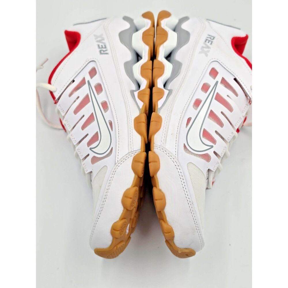 Nike Reax 8 TR Men's 9.5 White Red Grey Gum Training Shoes 621716-103 NIB